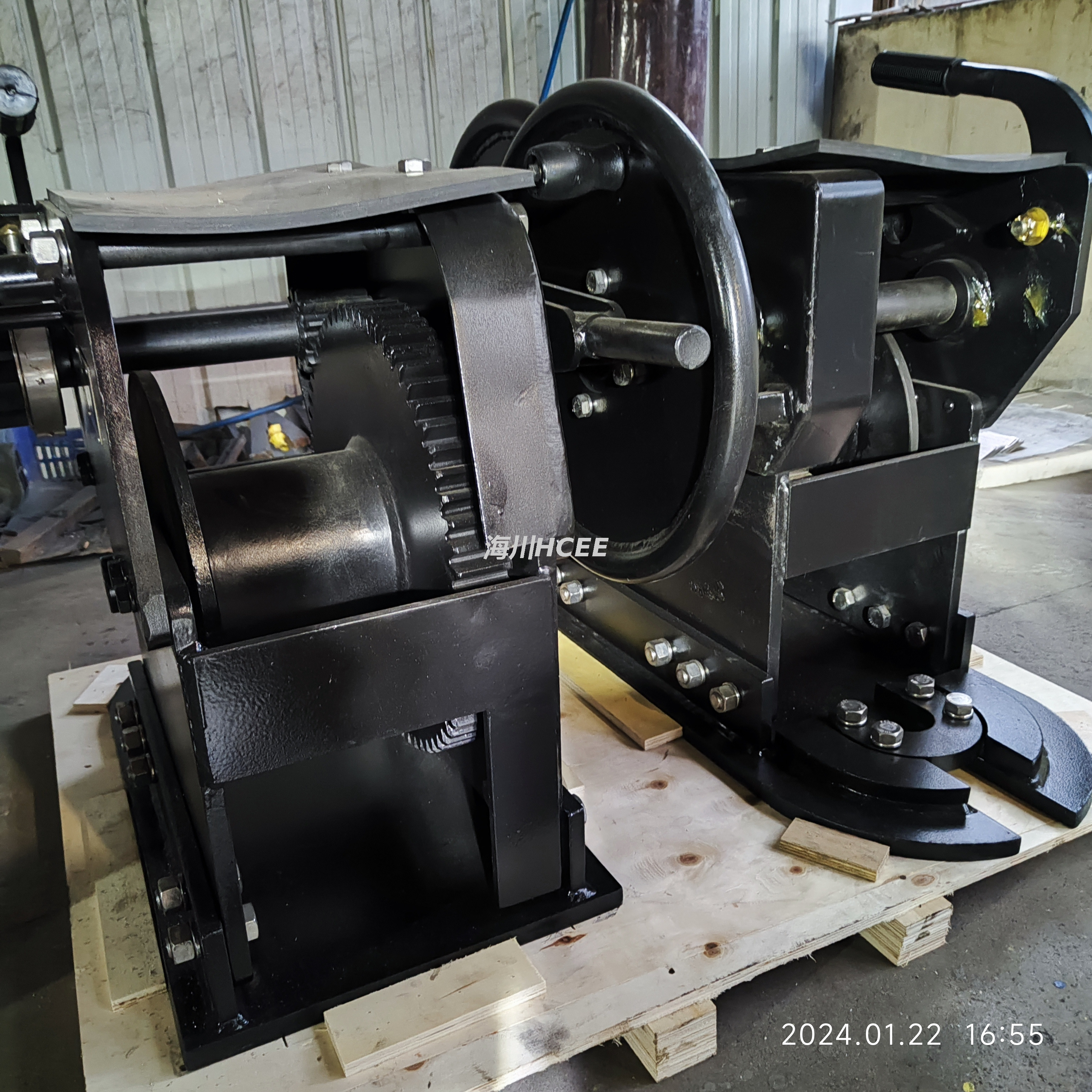 40 ton laag profiel D-ring mount lier
