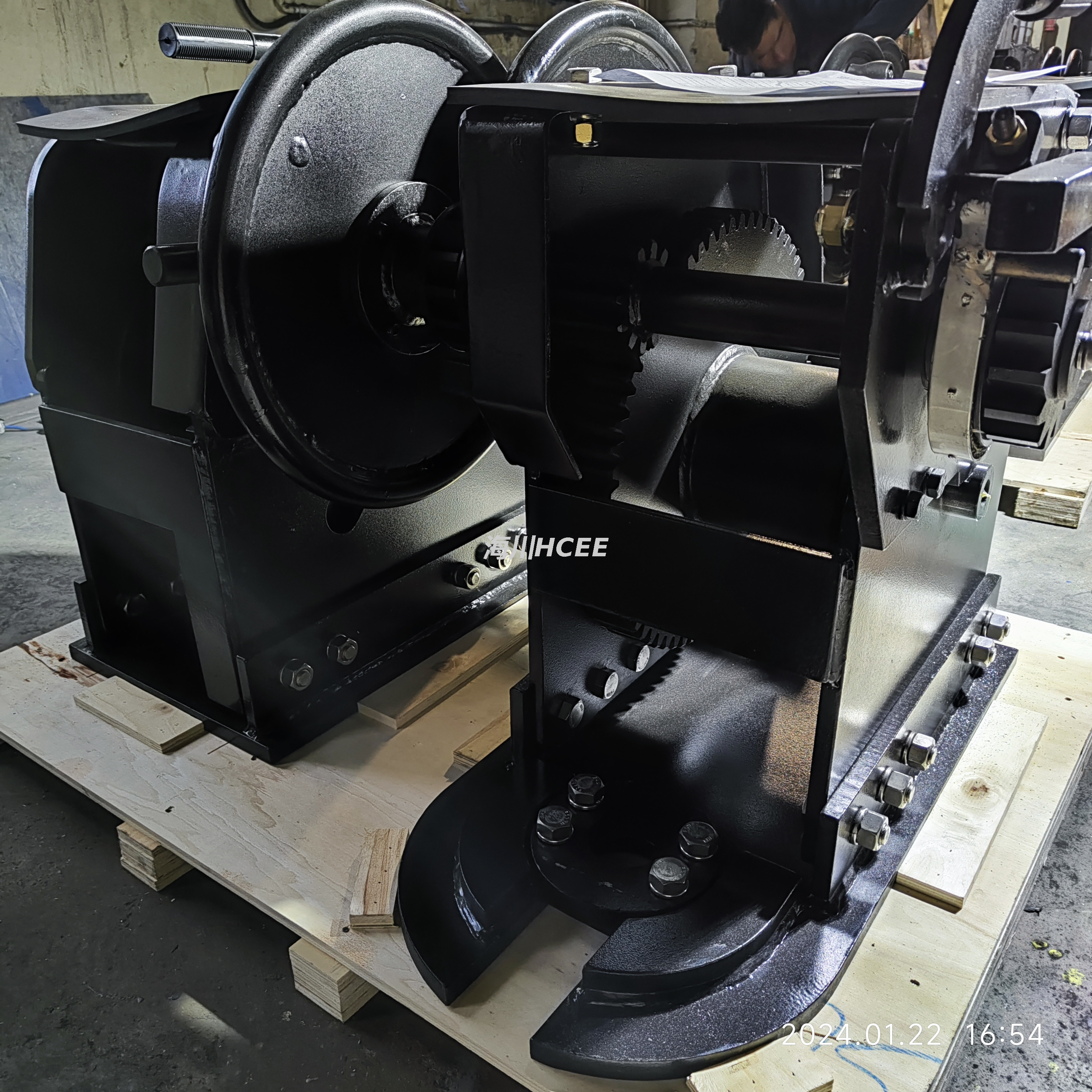 40 ton laag profiel D-ring mount lier