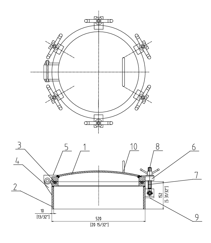 6 Honden verhoogde waterdichte luiktekening